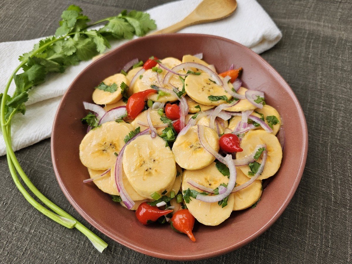 Ceviche de banana-da-terra