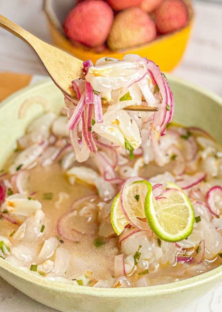 Ceviche de lichia