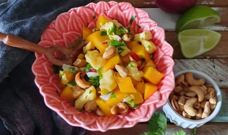 Ceviche de manga e caju