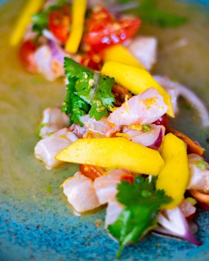 Ceviche de peixe namorado