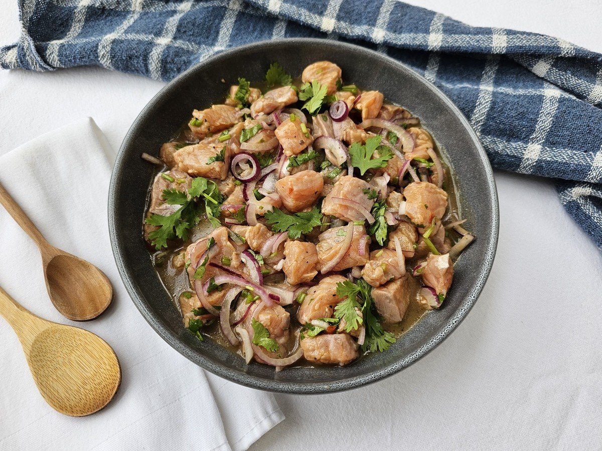 Ceviche de salmão
