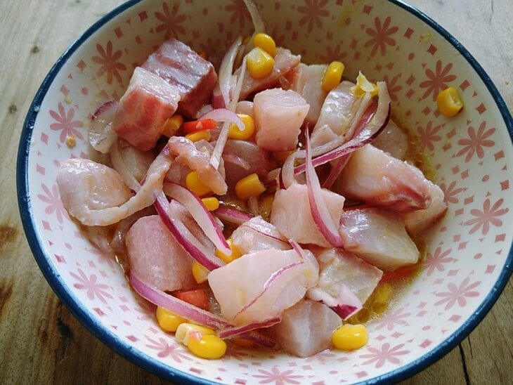 Ceviche de tilápia fácil - Passo a Passo