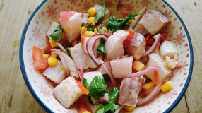 Ceviche de tilápia fácil