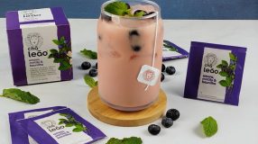 Chá de Amora e Baunilha com Yakult