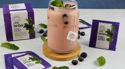 Chá de Amora e Baunilha com Yakult