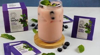 Chá de Amora e Baunilha com Yakult