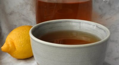 Chá de canela com gengibre e limão