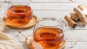 Chá de gengibre com canela