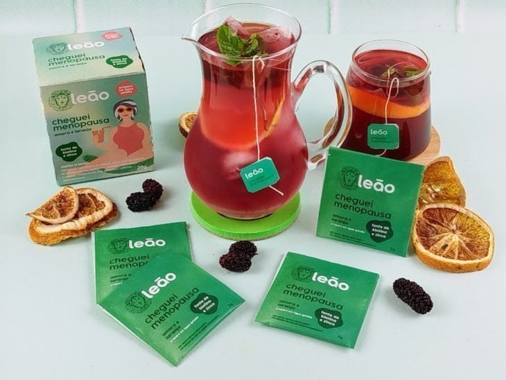 Chá pronto para consumo.