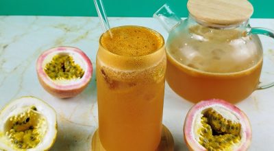 Chá-mate com maracujá