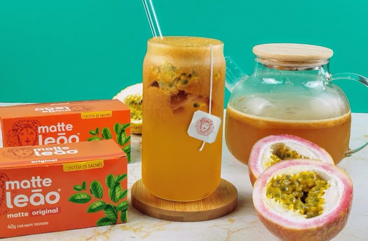 Chá-mate com maracujá