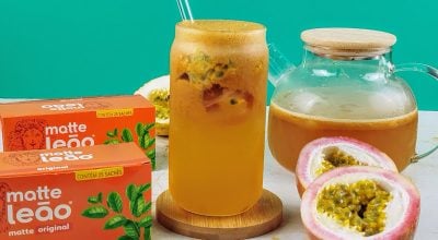 Chá-mate com maracujá