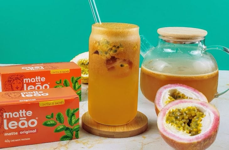 Chá-mate com maracujá