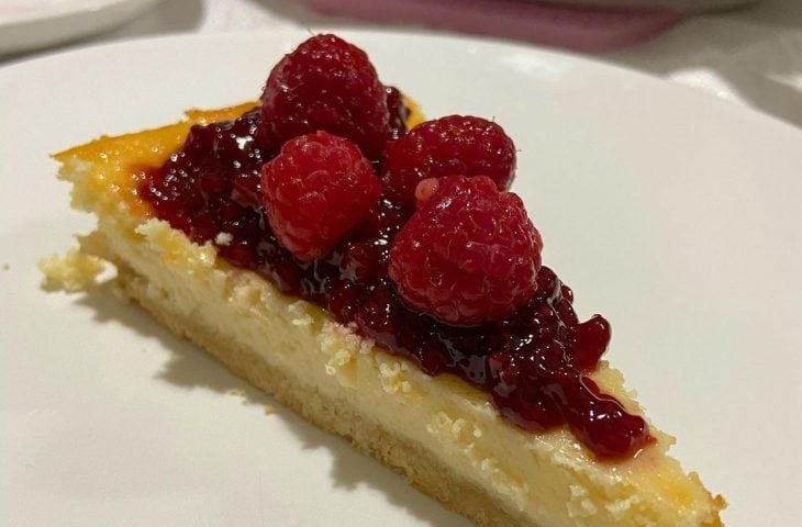 Cheesecake com farinha de amêndoas