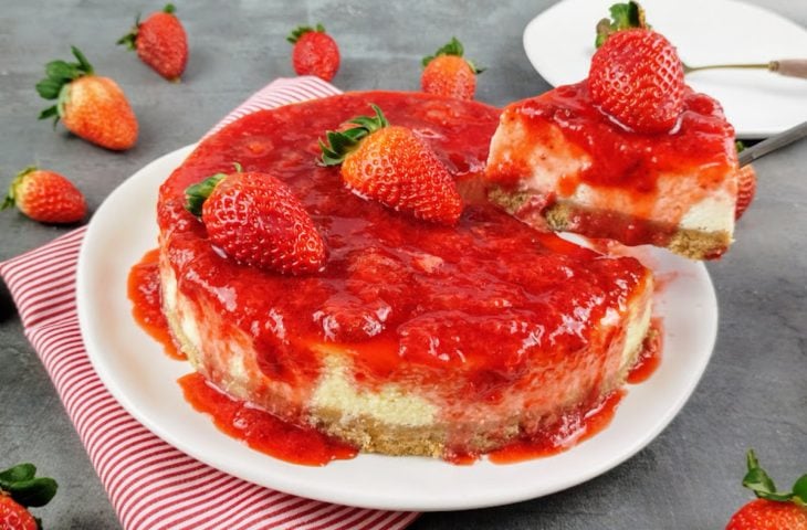 Cheesecake com iogurte natural