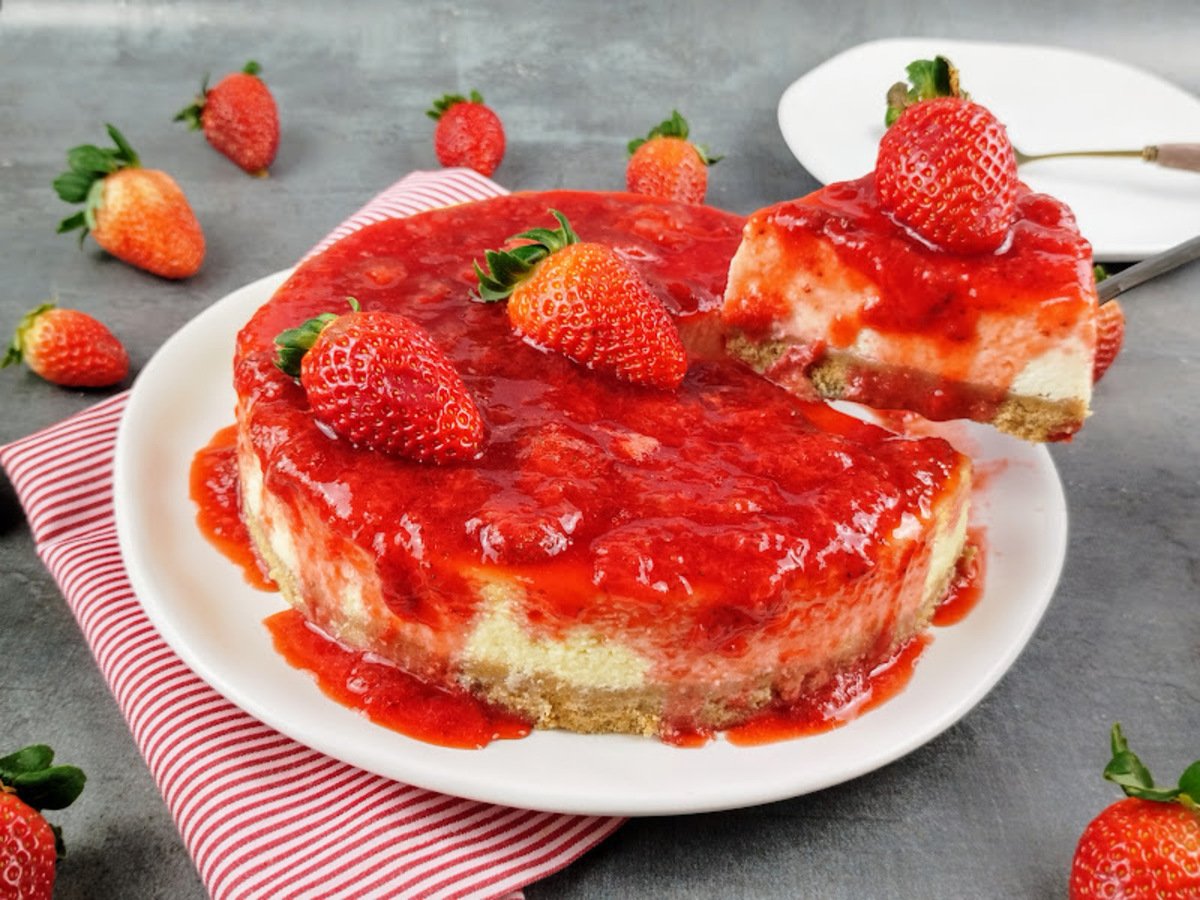 Cheesecake com iogurte natural