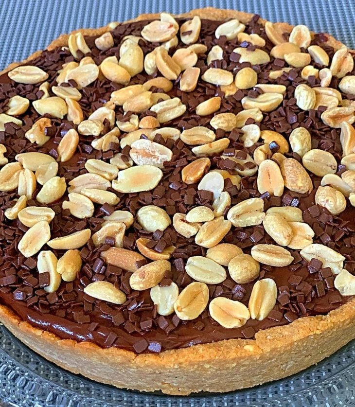 Cheesecake de amendoim com chocolate