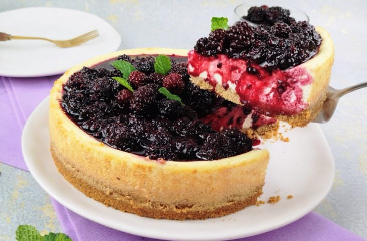 Cheesecake de amora