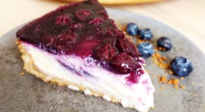 Cheesecake de blueberry