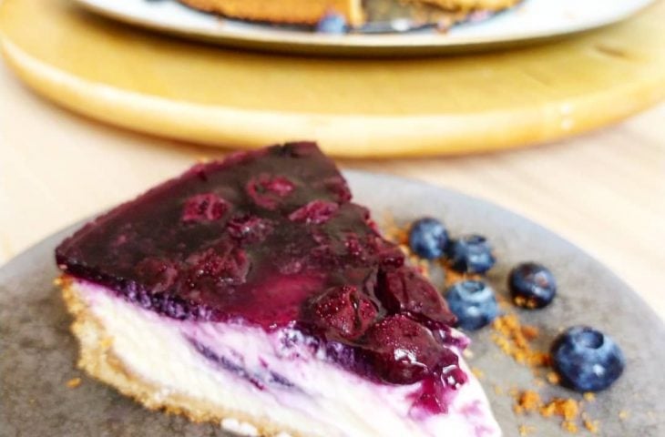 Cheesecake de blueberry