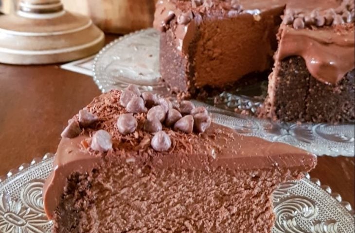 Cheesecake de chocolate triplo