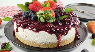 Cheesecake de frutas vermelhas