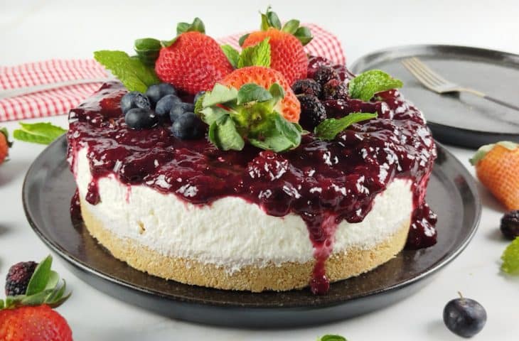 Cheesecake de frutas vermelhas