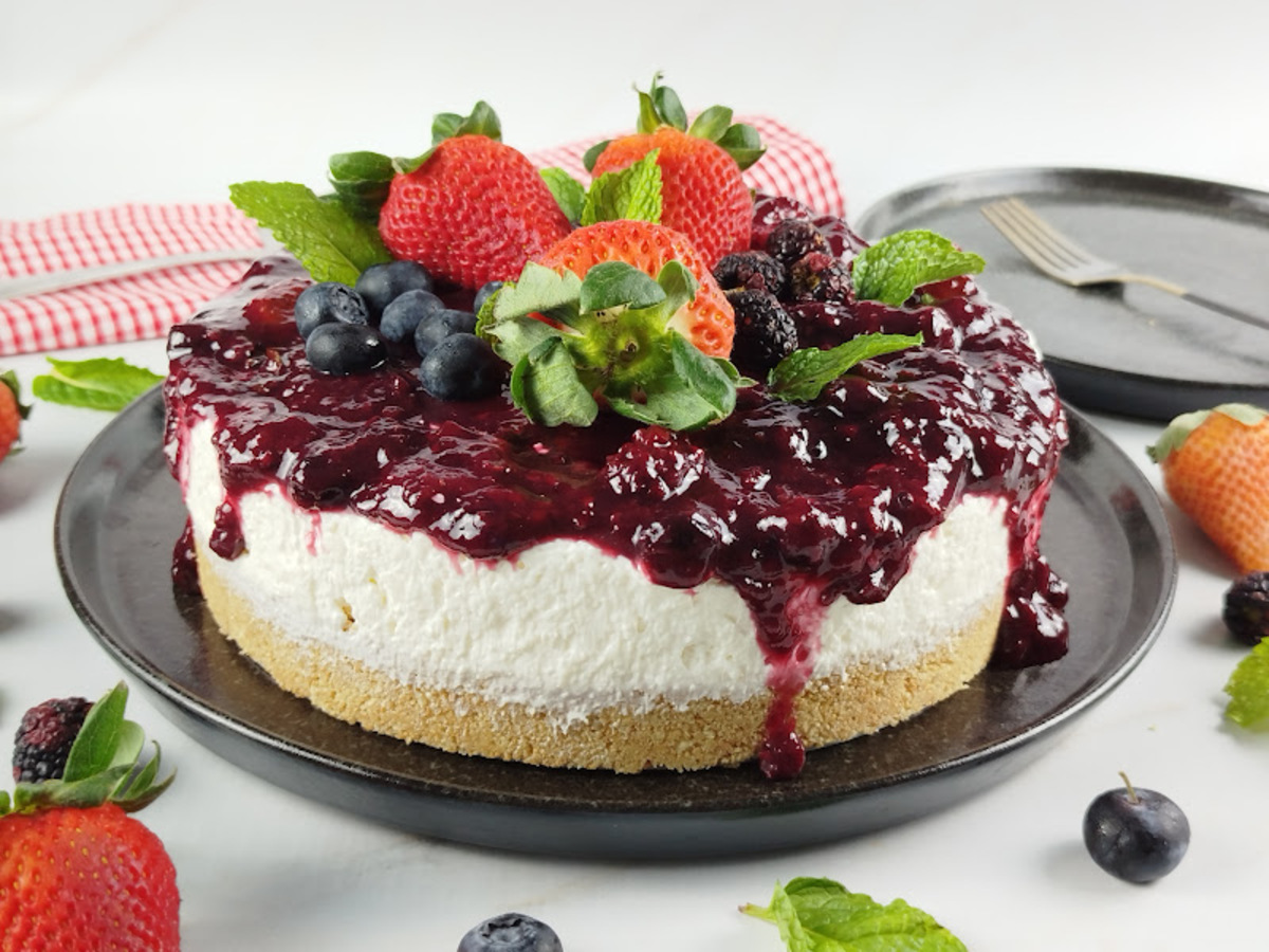 Cheesecake de frutas vermelhas