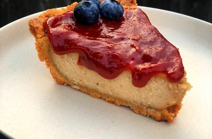 Cheesecake de goiaba vegana