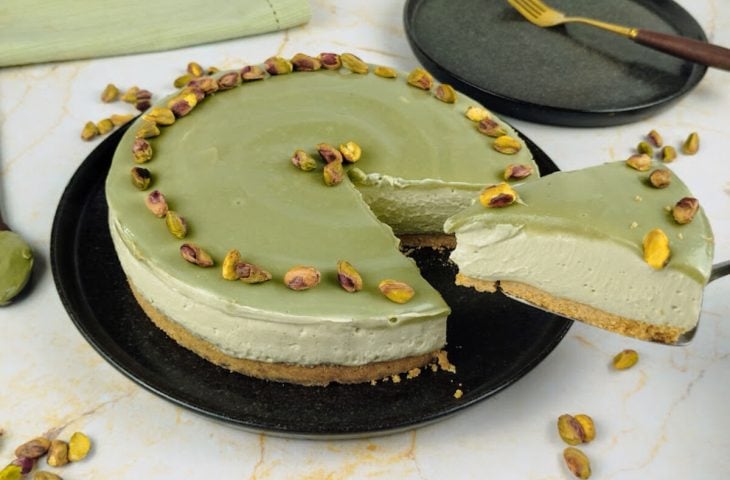Cheesecake de pistache