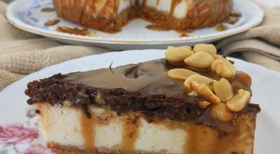 Cheesecake de Snickers