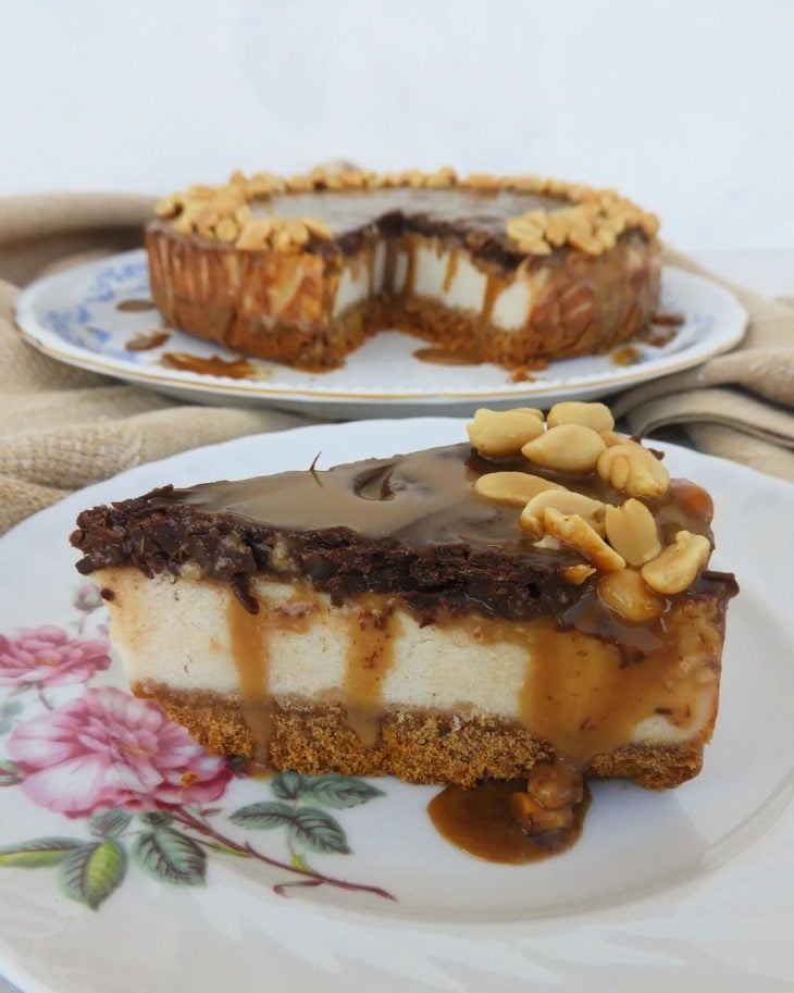 Cheesecake de Snickers