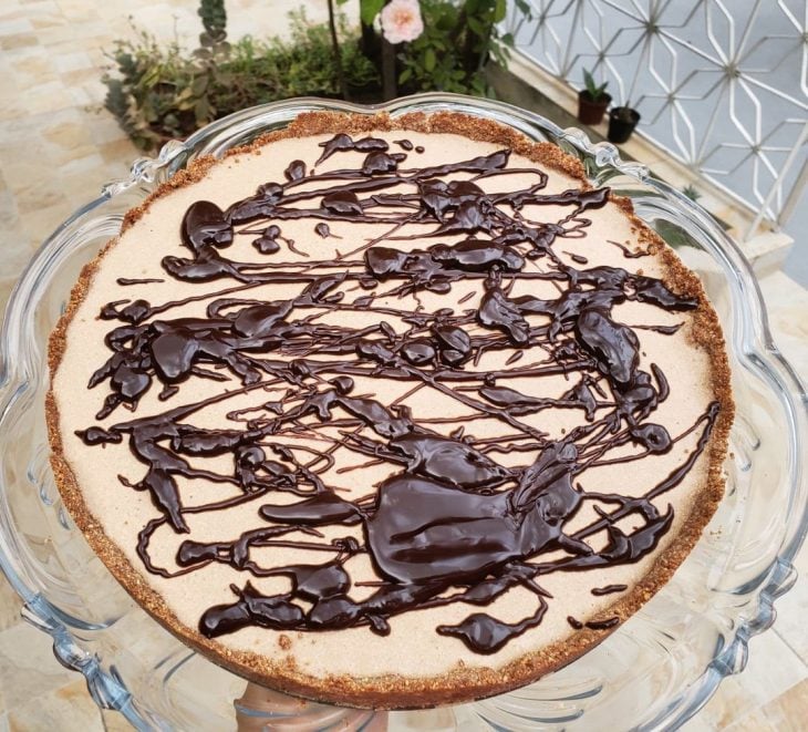 Cheesecake low carb de café