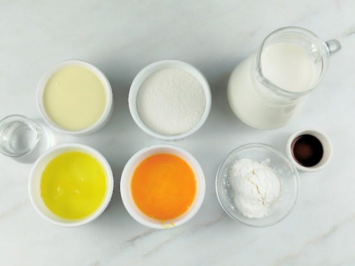 ingredientes para preparo de chico balanceado.