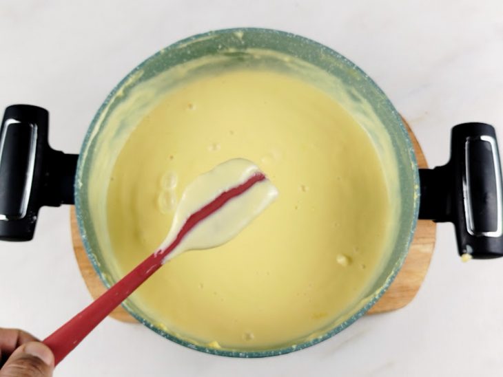 ponto ideal do creme do chico balanceado.
