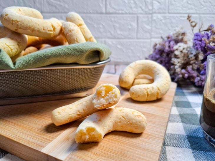 Chipas paraguaias prontas para consumo.