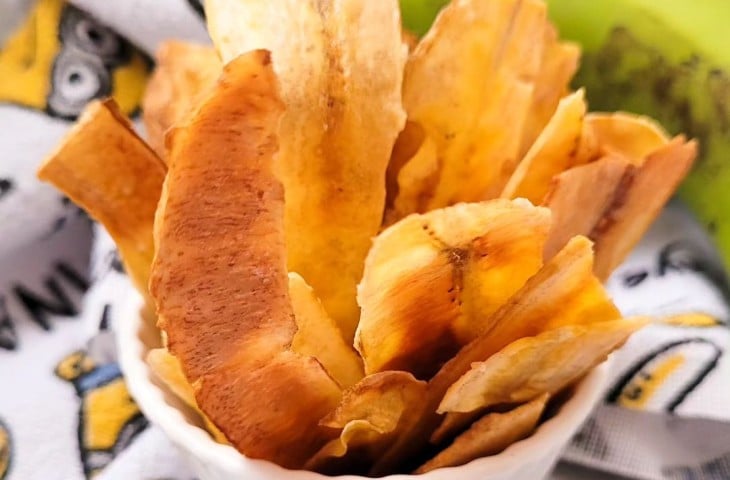 Chips de banana-verde