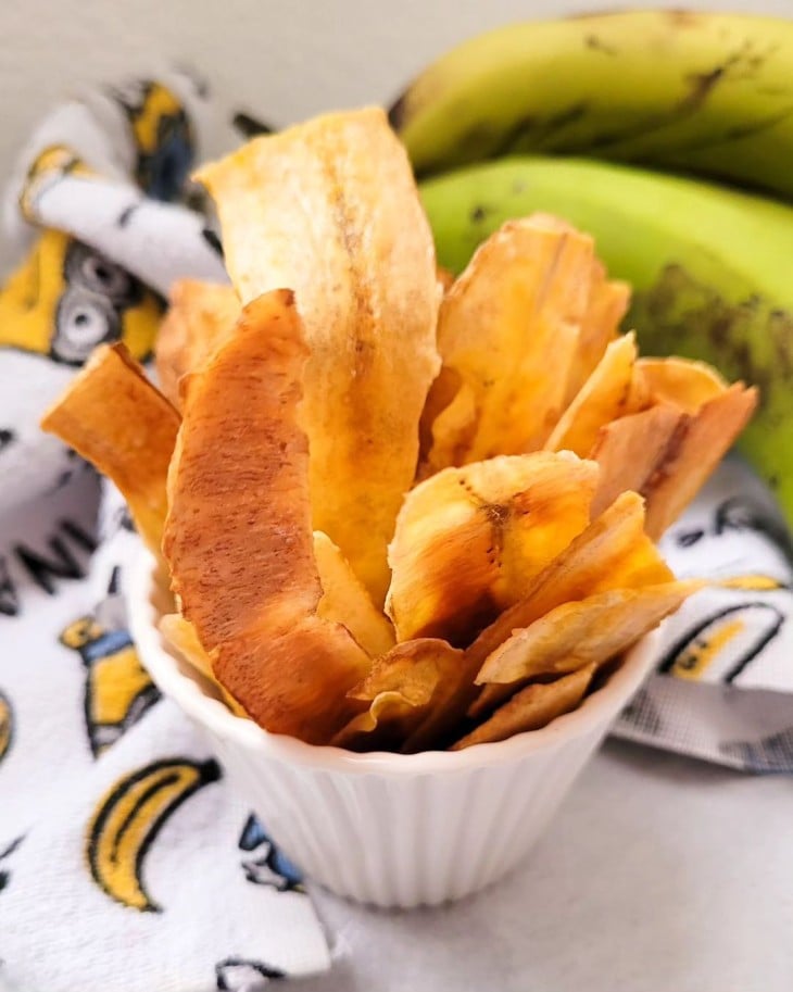 Chips de banana-verde