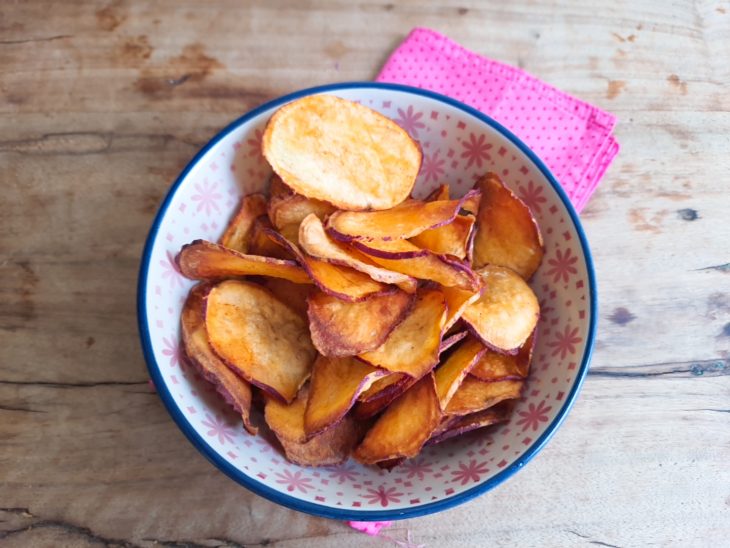 Chips de batata-doce com páprica