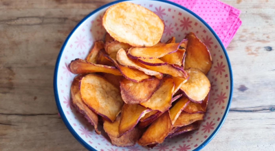 Chips de batata-doce com páprica