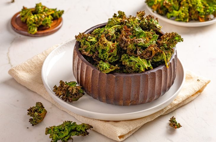 Chips de couve kale