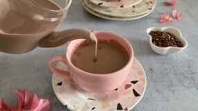 Chocolate quente com creme de leite