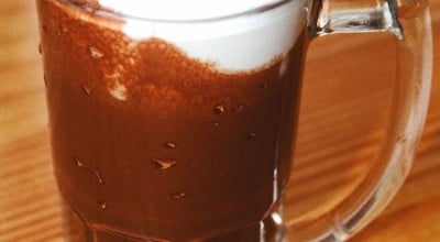 Chocolate quente vegano com pimenta