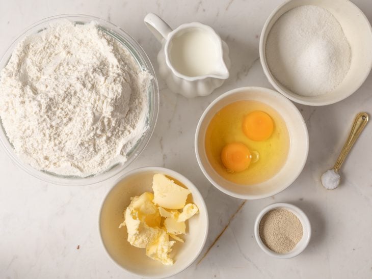 Ingredientes necessários para a receita.