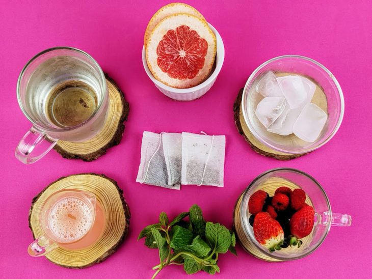 Ingredientes reunidos para o preparo da receita.