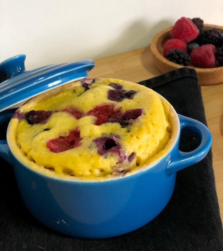 Clafoutis de frutas vermelhas