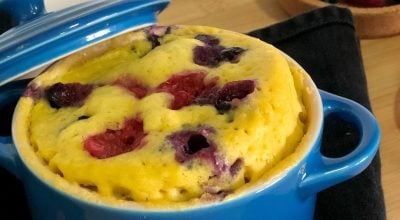 Clafoutis de frutas vermelhas