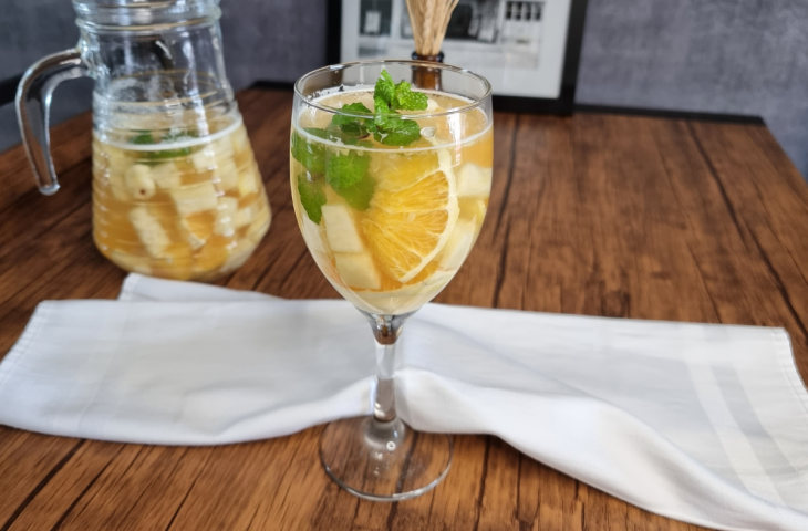Clericot com vinho branco