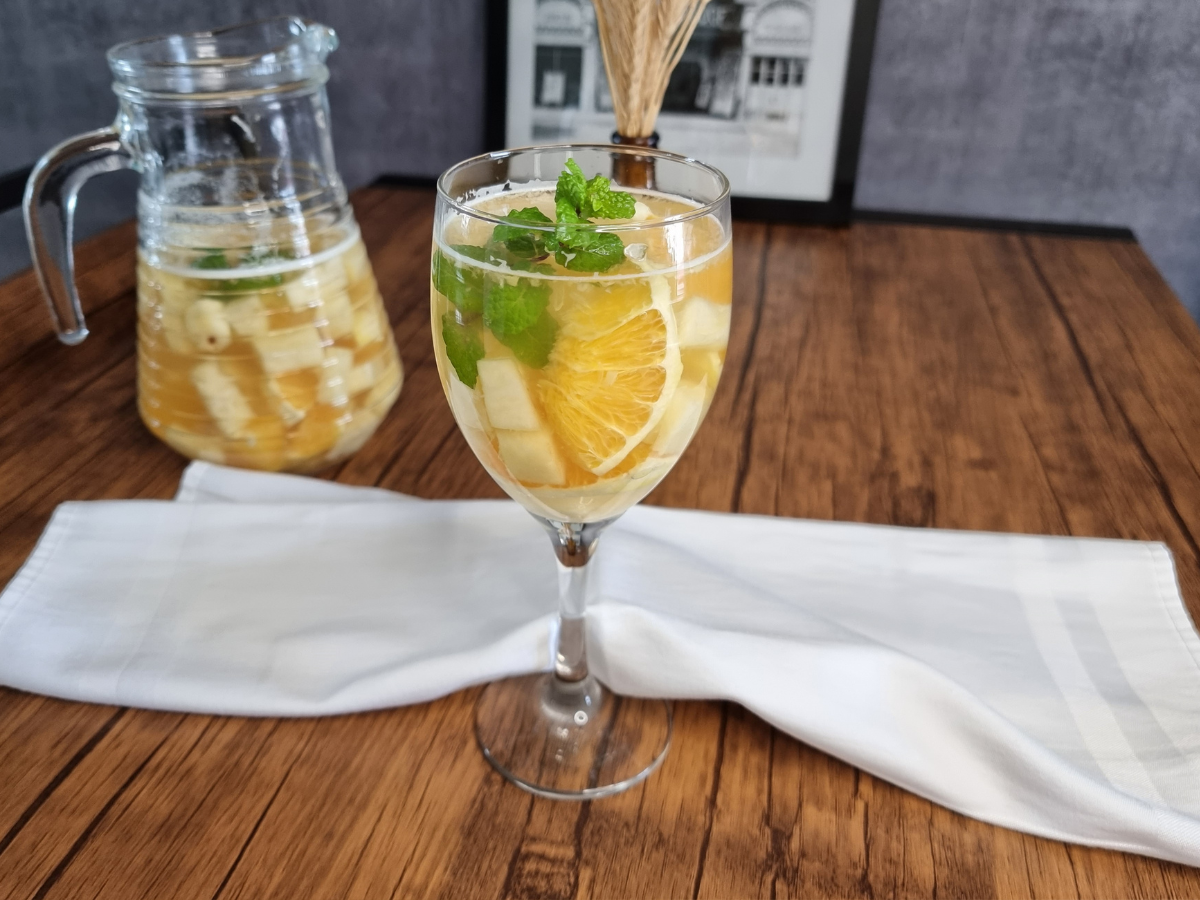 Clericot com vinho branco