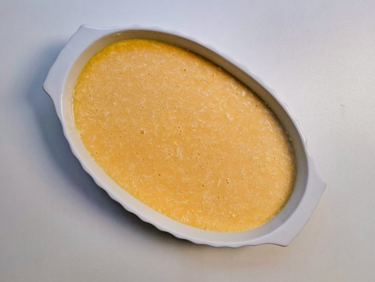 cocada de forno em refratário para assar.